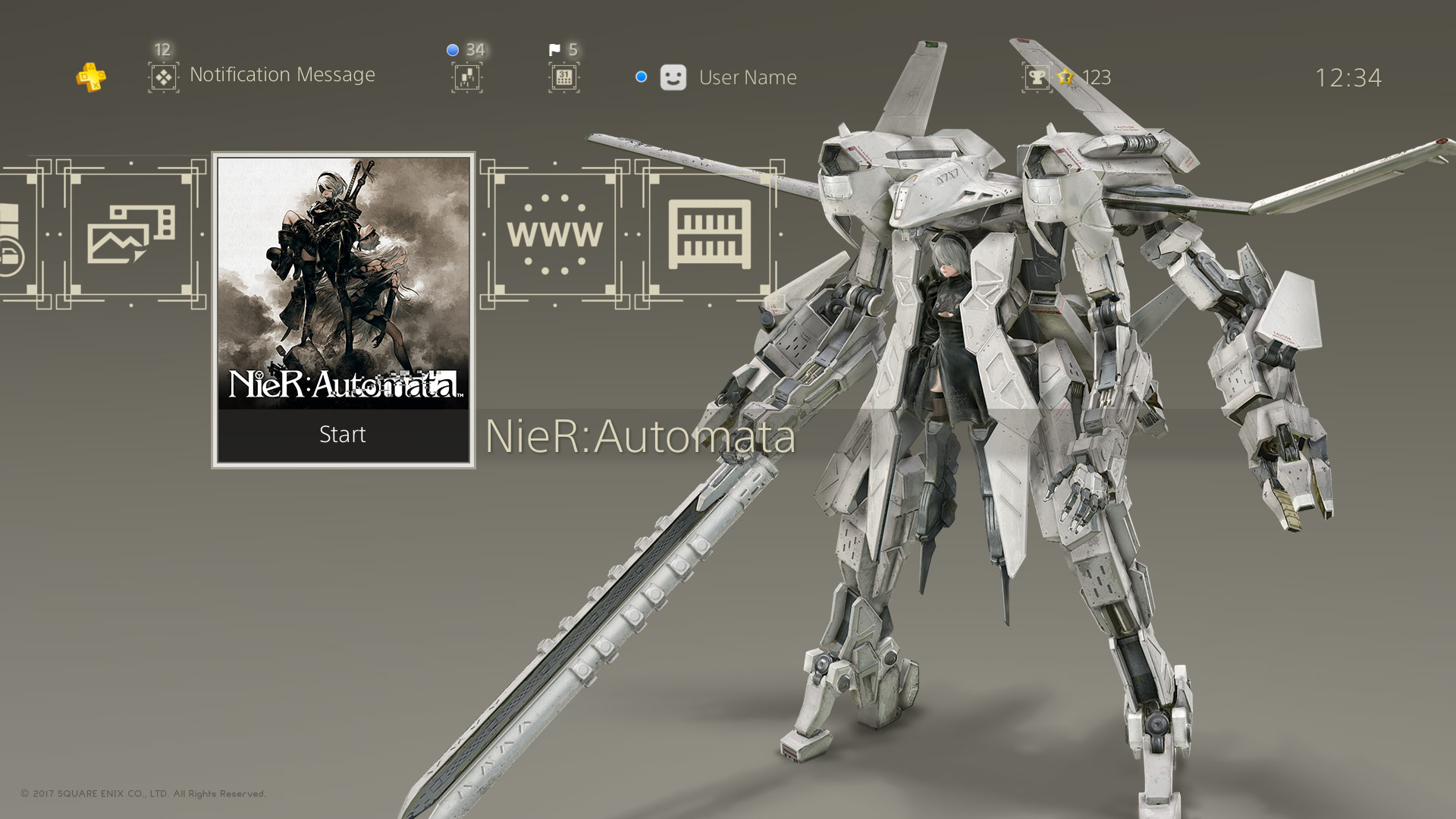 NieR:Automata』PlayStation®4用テーマ無料配信中 | NieR Blog